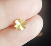 周六福足金999四叶草黄金耳钉女耳饰生日礼物计价AA096009 一对 约0.73g 实拍图