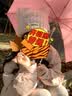 畹町小脸感泡芙小猫针织帽女秋冬保暖抑菌显脸小耳朵毛线帽 柔雾 实拍图