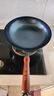 阎铁匠章丘炒锅铁锅家用炒菜锅锻打老式物理不粘锅无涂层木把锤印已开锅 锤印木把款36CM带锅耳朵 36cm 实拍图