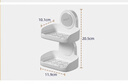 太力吸盘肥皂盒香皂盒壁挂免打孔置物架浴室卫生间上墙沥水皂架双层 实拍图