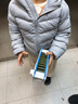 鸭鸭（YAYA）儿童轻薄羽绒服短款小童中大童连帽男女童2023秋冬洋气童装外套 浅蓝 120 实拍图