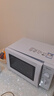 美的（Midea）【给老家送年货东哥同款】快捷微波炉 家用小型 360°转盘加热 旋钮操控 易洁内胆（M1-L213B） 实拍图