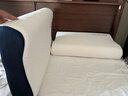 海澜之家（HLA）A类深度护睡眠记忆棉枕头芯慢回弹宿舍单人制式颈椎枕家用一对装 白色【慢回弹】记忆枕 A类 一对 60*40*12/10cm/枕芯重约:1100g 实拍图