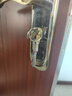 卧室木门小70锁芯通用型锁心室内房间门家用房门配件门锁纯铜锁具 木门锁芯/铝包【铜芯+铜钥匙—金 实拍图