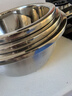 炊大皇304不锈钢盆筛五件套 加厚洗菜盆和面盆调料腌肉盆米筛五个组合装 实拍图