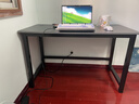 裕邻电脑桌家用台式书桌写字学习桌简易办公桌电竞长条桌子YLZ06 酷炫黑【升级加厚桌面】120*60cm 实拍图