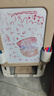 乐婴坊儿童画板支架式磁性涂鸦绘画美术儿童玩具黑板宝宝生日周岁礼物 萌熊画板【奶咖】+启蒙大礼包 实拍图