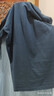 重磅纯棉短袖t恤男高档纯色印花休闲基础款内搭半袖打底衫 雾霾蓝 L  125-140斤 实拍图