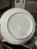 洁雅杰陶瓷盘家用白瓷盘子9英寸中式釉下彩餐盘菜盘汤盘 2只装 新骨瓷 实拍图