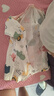 欢喜小熊婴儿短袖连体衣夏季薄款纯棉哈衣睡衣男女初生宝宝衣服2件装 实拍图