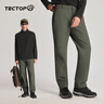 探拓（TECTOP）冲锋裤男加绒保暖防风软壳裤登山徒步裤 男款黑色 XXXL 实拍图