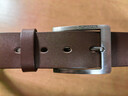 头层派（TOUCENGP）皮带男真皮针扣头层纯牛皮休闲腰带牛仔裤带百搭中青年礼物送男友 深咖啡宽3.8cm 下单备注长度 115cm 推荐体重150-165斤 实拍图