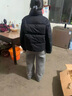 优衣库女装无缝羽绒短茄克/外套夹克478578 09 黑色 M /160/84A 实拍图