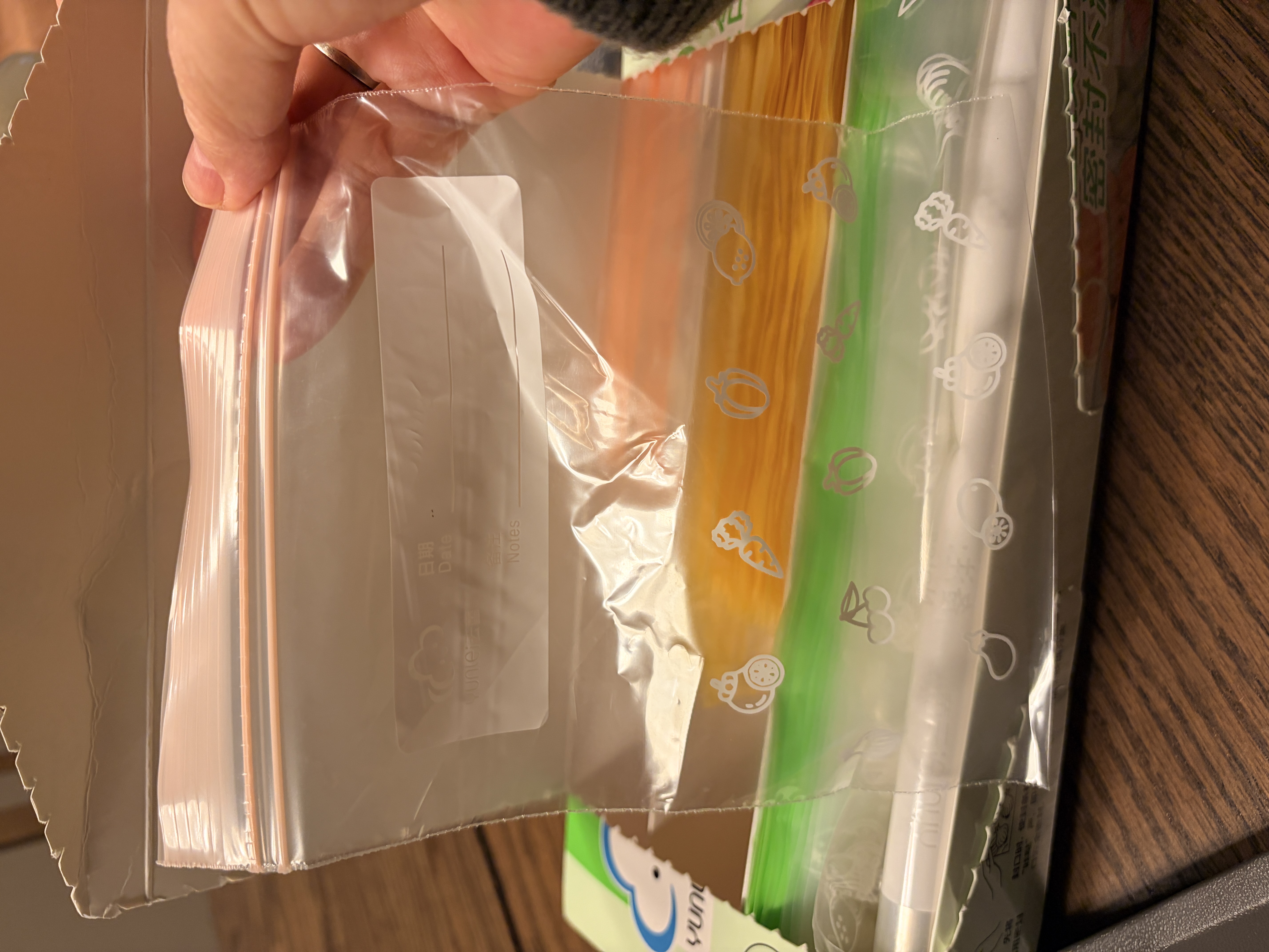 云蕾食品密封袋大中小共80只双筋封口厨房冷冻收纳袋食品级保鲜密实袋 实拍图