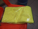 美家日记抹布 黄灰双面抹布75*35cm*2条洗车毛巾擦车抹布吸水纤维绒清洁巾 实拍图