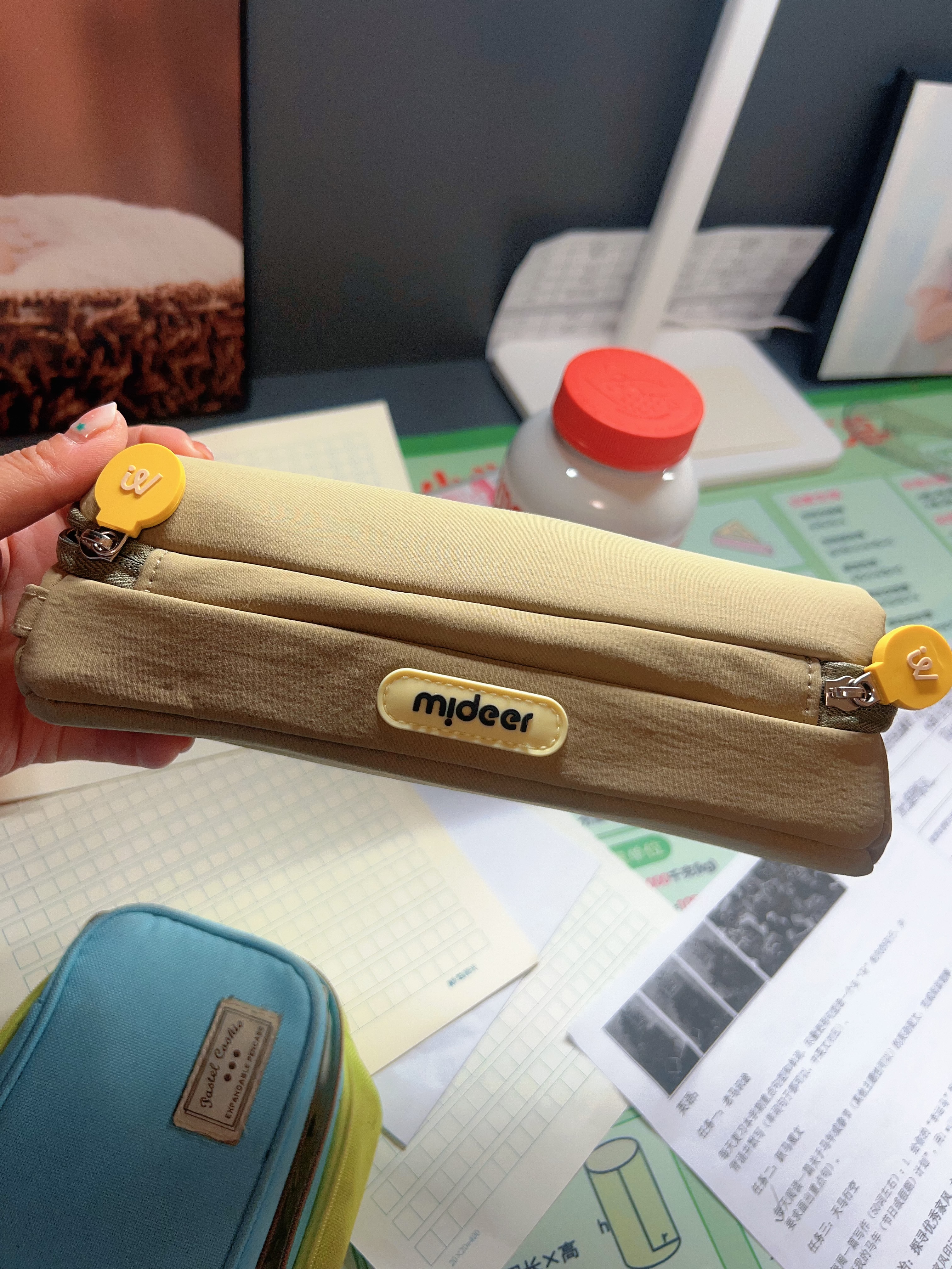 弥鹿（MiDeer）笔袋男生小学生铅笔文具盒学习文具袋能量小方多功能笔袋-多功能分区男孩款外观好看开学 实拍图