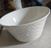 松发瓷器 骨瓷碗碟家用轻奢高级感浮雕餐具乔迁碗盘组合 6.8英寸碗2个装 实拍图