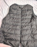 MUJI女式 轻量羽绒便携式 背心 马甲马夹女款冬季内胆保暖女装 黑色 XL (165/92A) 实拍图