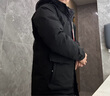 京东京造进口极寒95鹅绒服羽绒服男外套女冬季新款中长款新年 曜石黑 L 实拍图