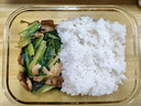 美丽雅高硼硅玻璃饭盒1080ml 上班族带饭可微波炉加热大容量保鲜便当盒 实拍图