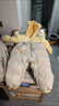 巴拉巴拉童装婴儿羽绒服连体衣宝宝冬装加厚保暖哈衣爬服萌趣造型 咖色小鸭子-白鸭绒 90 cm-充绒量90g起 实拍图