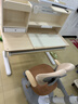 爱果乐（IGROW）学习桌儿童书桌电脑桌书架书柜一体写字桌实木书桌椅儿童学习桌椅 1m几何猫J2+童星椅9Pro 双光源全光谱集成护眼 实拍图