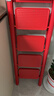 八海鸟家用小梯子乔迁之喜折叠五步梯加厚伸缩入伙梯子居家暖房红色步梯 实拍图