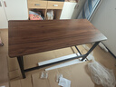 新颜值主义电脑桌电竞桌实木书桌家用台式办公桌学习桌写字桌工作台长条桌子 【22MM特厚面板】140*60cm胡桃色 实拍图