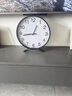 摩门（Momen）座钟 桌面时钟摆台式台钟挂墙家用客厅坐钟挂钟摆件钟表 白面 实拍图