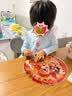 迪士尼爱莎公主裙子女春季新款女童连衣裙春秋儿童公主裙LX81227 蓝110 实拍图