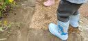 smally儿童雨鞋男童女童防水雨靴宝宝轻便防滑水鞋小童小孩卡通水靴 【升级款松紧口】浅蓝活力恐龙 17 内长17cm 实拍图