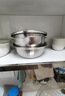 京东京造304不锈钢盆筛五件套 洗菜盆调料和面盆腌肉盆米筛洗菜沥水篮 实拍图