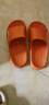 回力厚底防滑男女士凉拖室内外穿软底洗澡浴室拖鞋HL0212橙色38-39 实拍图