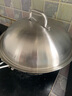 赫巴兹（HZIB）德国不粘锅316不锈钢炒锅炒菜锅具少油烟平底炒锅电磁炉燃气通用 双面屏+全钢盖内径32外径 34cm 实拍图