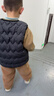 嘟嘟家儿童背心加厚秋冬过年红色男童马甲冬季保暖童装女童棉服马夹上衣 岩石灰 120 实拍图