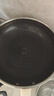 炊大皇平底煎锅304不锈钢钛盾0涂层不粘锅可用铁铲蜂窝纹煎锅28cm 实拍图