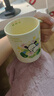 高颜值卡通陶瓷杯套装耐高温学生餐杯办公室家用情侣杯卡通水杯 郁金香翘屁股小狗【单杯无盖】 1个 350ml 实拍图