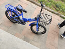 凤凰（Phoenix）儿童自行车宝宝脚踏车儿童折叠自行车4-8岁童车 陆寻  蓝色 16寸 实拍图