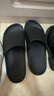 稻草人椰子拖鞋男女抗菌踩屎感居家用室内户外穿特大码防滑凉拖黑 48-49 实拍图