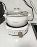 美的（Midea）电煮锅 电火锅 电热锅 电炒锅 分体式可拆洗 2.6L小电锅 学生宿舍多功能锅泡面锅 XZC2088S 配蒸笼 实拍图
