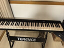 特伦斯折叠钢琴88键便携式电钢琴成人儿童电子琴重力度键盘V30pro钢琴 炫酷黑+专用琴包+Z型琴架 实拍图