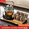 忆壶茶（YIHUTEA）茶壶玻璃泡茶壶侧把过滤煮茶壶加厚耐热电陶炉烧水壶养生煮茶器 【黑色11件套】1L壶+数显炉 实拍图