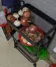 全品屋小推车置物架可移动落地收纳架家用零食厨房多层铁艺碳钢带轮架子 【店长推荐】碳钢大容量四层黑 实拍图