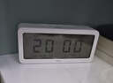 得力（deli）儿童节充电电子闹钟背光家用学生儿童温湿度计床头钟开学升学必备白 LE103A开学必备新年礼物 实拍图