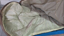京东京造 信封式睡袋 户外露营防潮柔软贴身恒温加厚保暖冬季 浅沙色2.3kg 实拍图