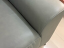 顾家家居（KUKA）简约零靠墙头层皮电动沙发客厅电竞小户型可进扫地机6055E绿2.33m 实拍图