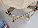 原始人（The Primitive）户外折叠椅露营椅子躺椅便携折叠月亮椅小凳子折叠凳钓鱼凳 热卖-经典款卡其【加大底座+绷带加固】 实拍图