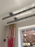 金贵夫人双杆手摇式晾衣架阳台专用升降晾衣杆手动室内顶装晒衣架凉衣架 冰川银 2.4m 双杆 圆杆30孔【加厚铝合金】 实拍图