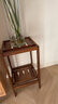 花架子简易室内实木花盆架客厅落地式吊兰架仿古花几中式阳台花架 胡桃色小号花台【加粗加厚】 实拍图