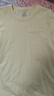 布先生男士长袖T恤纯色打底内搭 长袖标准T-圆领-雅米杏    M (170) 实拍图